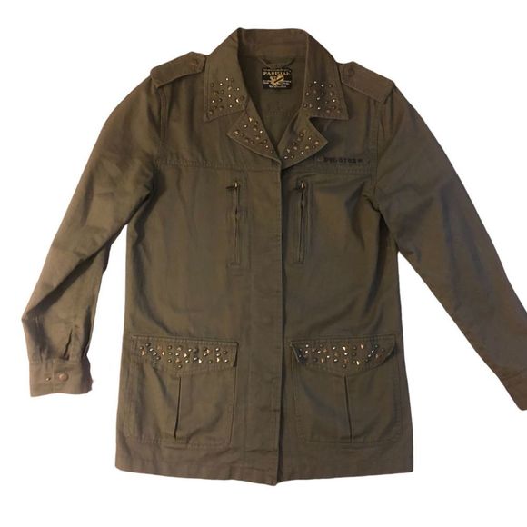 Parisian Works Jackets & Blazers - PARISIAN Forest Green Cargo Jacket